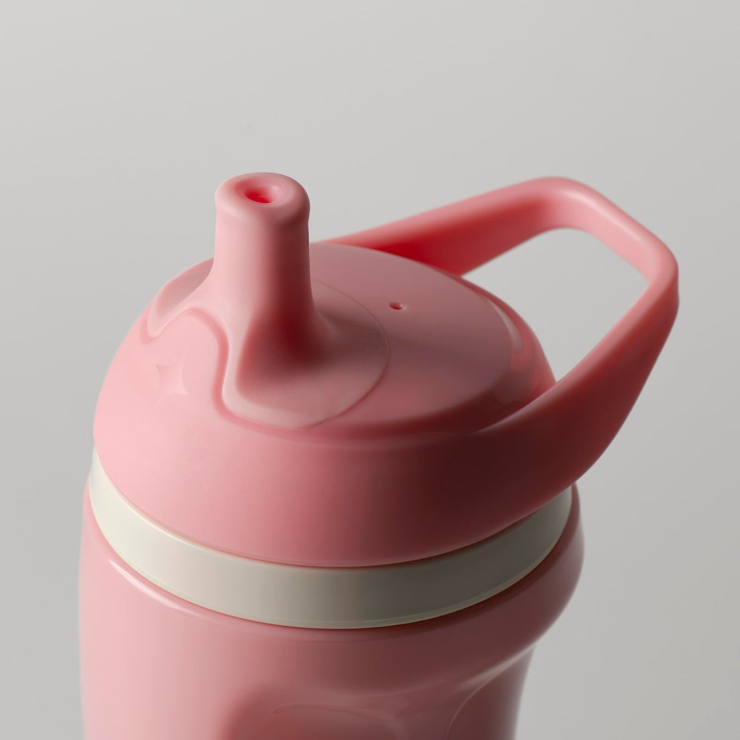 18 oz Triple-Insulated Stainless Steel Water Bottle with 3 Lids, BPA-Free, Keeps Cold 24H, Peach