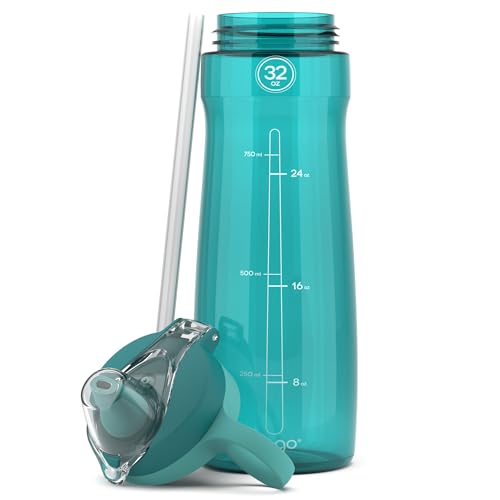24 oz Contigo Cortland Chill 2.0 Vacuum-Insulated Stainless Steel Water Bottle, Spill-Proof Interchangeable Lid, Blueberry, Hot & Cold Drinks for Kids & Adults