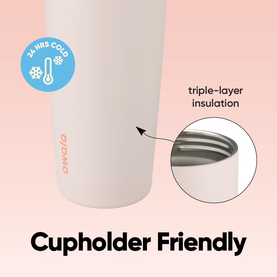 18 oz Kids Stainless Steel Water Bottle with Straw and Carry Handle, Double Wall Vacuum Insulated, Leak-Proof Locking Lid, BPA-Free, Yucca