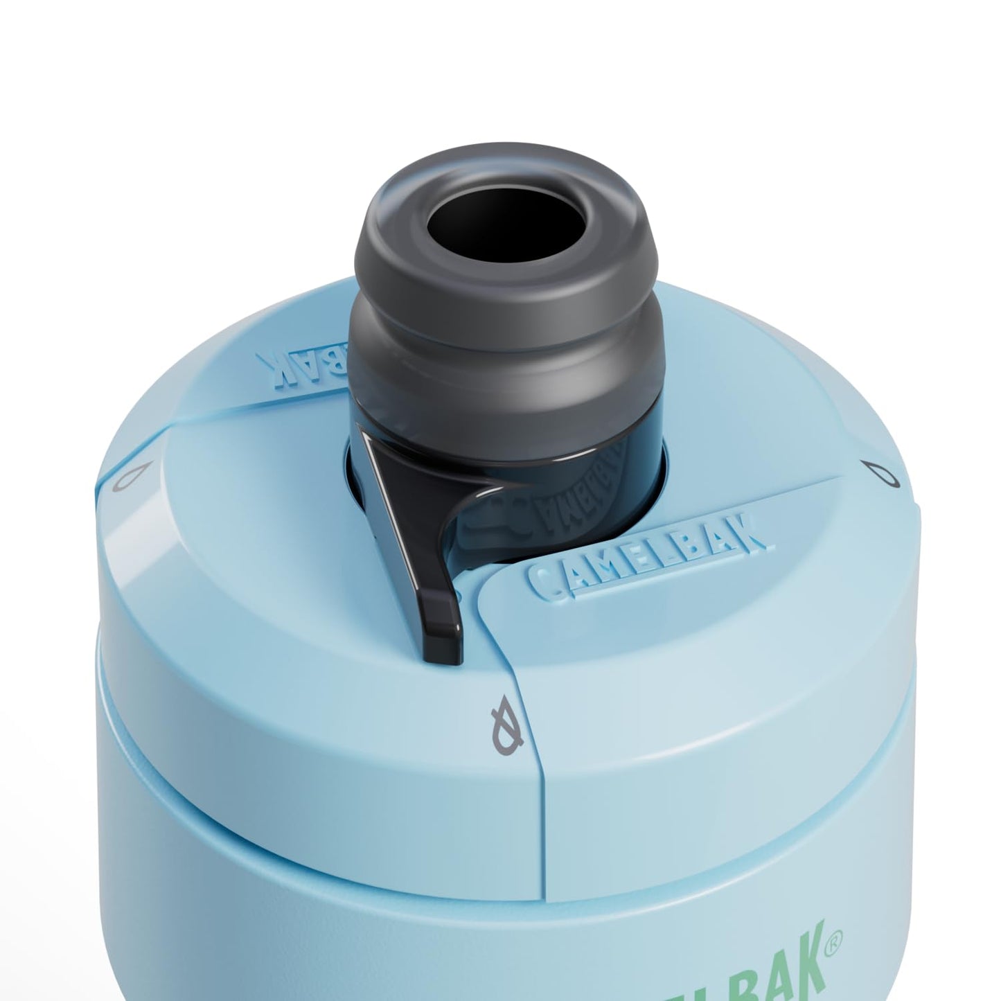 18 oz Insulated Stainless Steel Water Bottle with Straw, BPA-Free, Sports and Travel, Blue/Green Camo Cool