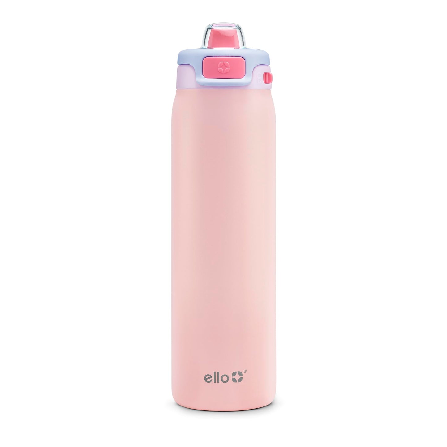 24 oz Insulated Sports Water Bottle for Adults, Push-Button Spout & Quick-Flip Straw, Leak-Proof, Car Cupholder Friendly, Straw and Handle, Breezy Sunday, Fitness, Travel, Gift