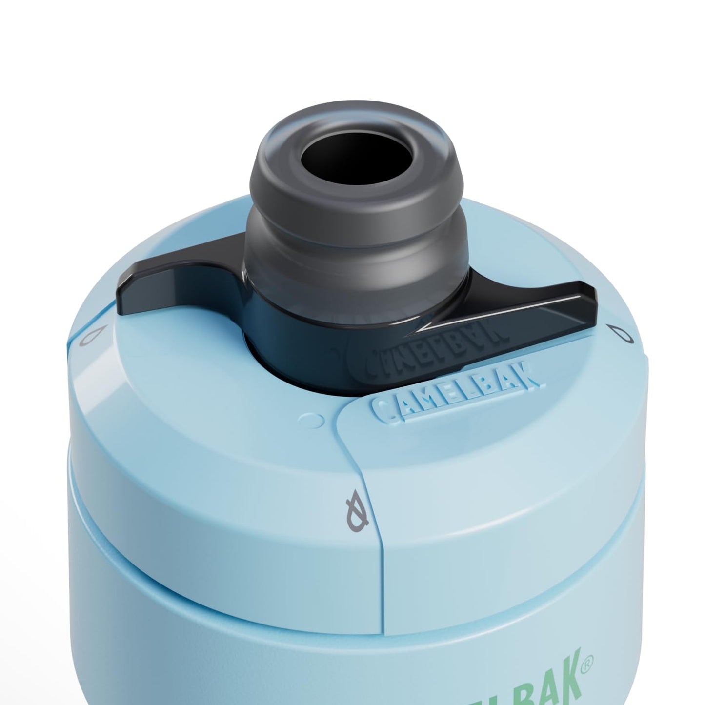 18 oz Insulated Stainless Steel Water Bottle with Straw, BPA-Free, Sports and Travel, Blue/Green Camo Cool