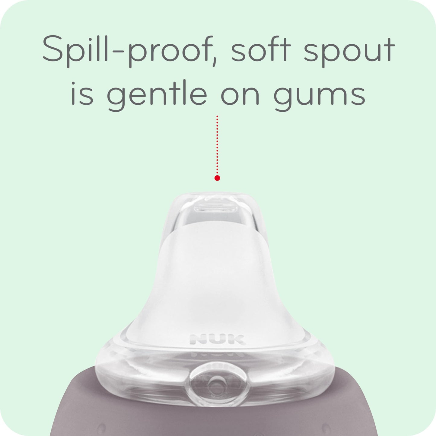 NUK Mickey Mouse Large Learner Sippy Cup – 10 oz, 2-Pack, Spill-Proof, BPA-Free