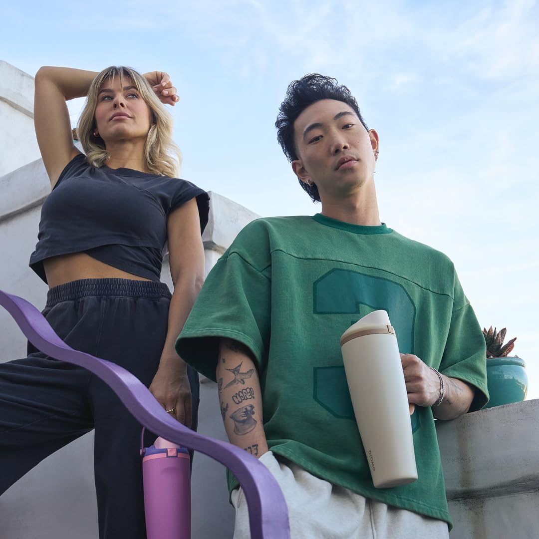 24 oz Owala Disney Princess FreeSip Insulated Stainless Steel Water Bottle with Straw, BPA-Free Sports Bottle, Belle, Sports and Travel