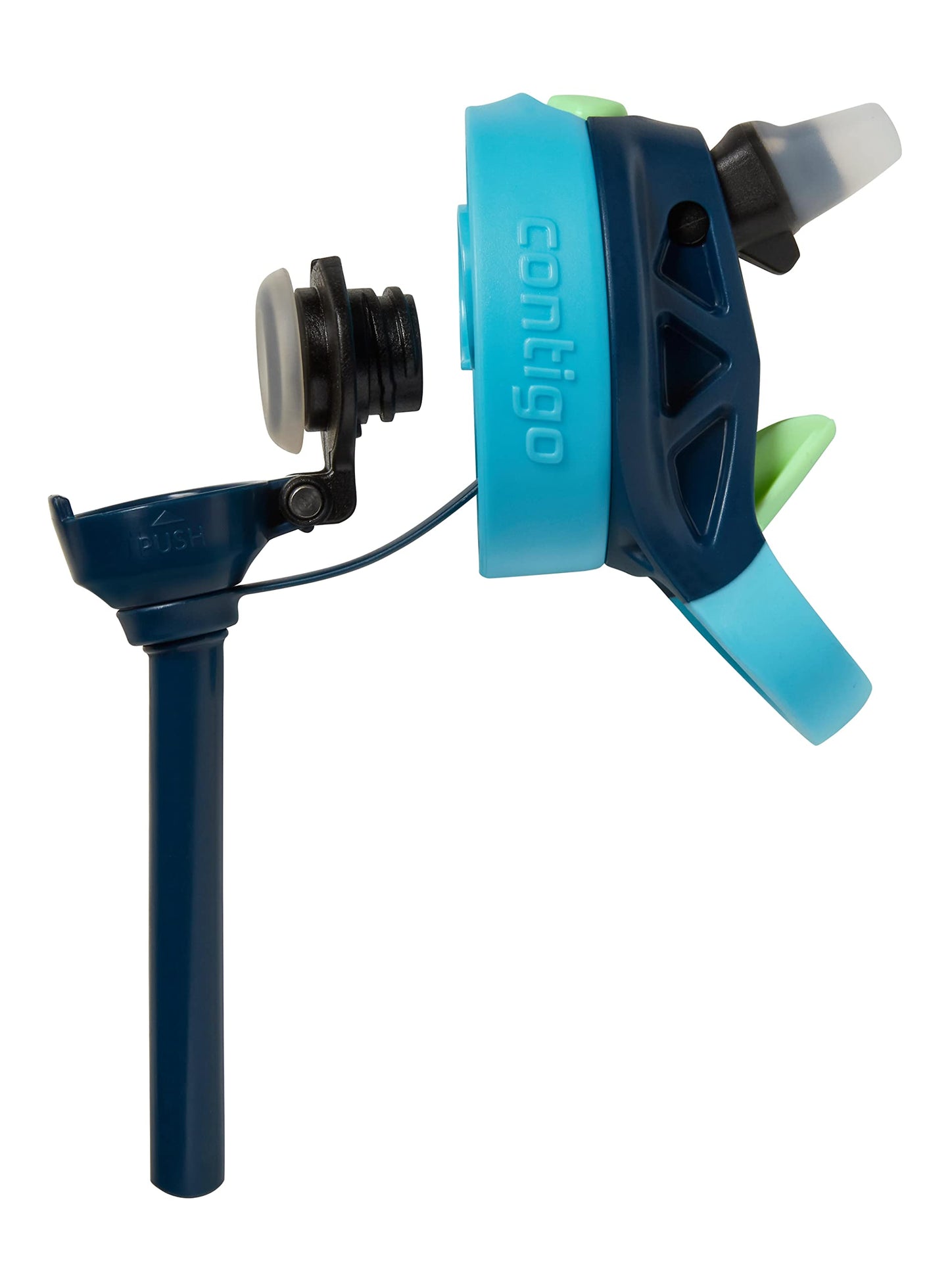 2 Pack 14 oz Contigo Aubrey Kids Water Bottles with Silicone Straw and Spill-Proof Lid, Cheetahs & Toucans