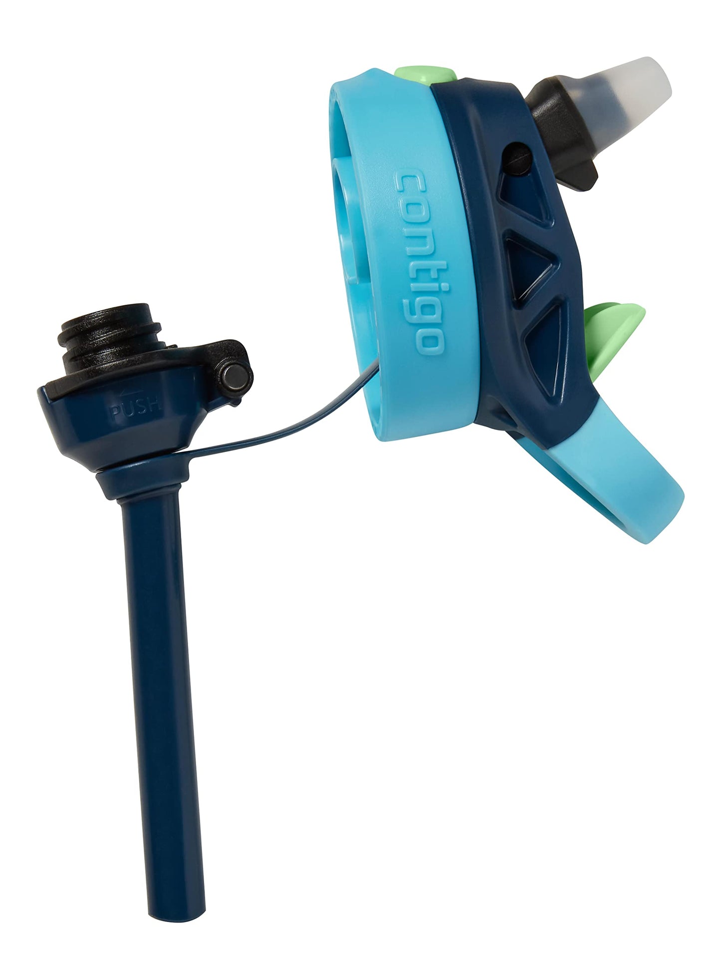 2 Pack 14 oz Contigo Aubrey Kids Water Bottles with Silicone Straw and Spill-Proof Lid, Cheetahs & Toucans