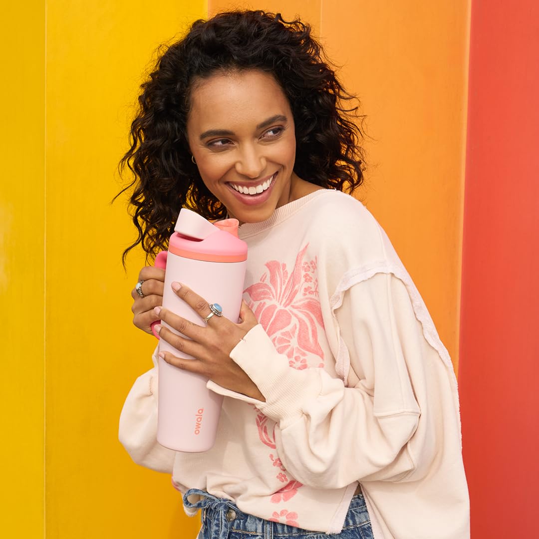 24 oz Owala Disney Princess FreeSip Insulated Stainless Steel Water Bottle with Straw, BPA-Free Sports Bottle, Ariel, Sports and Travel