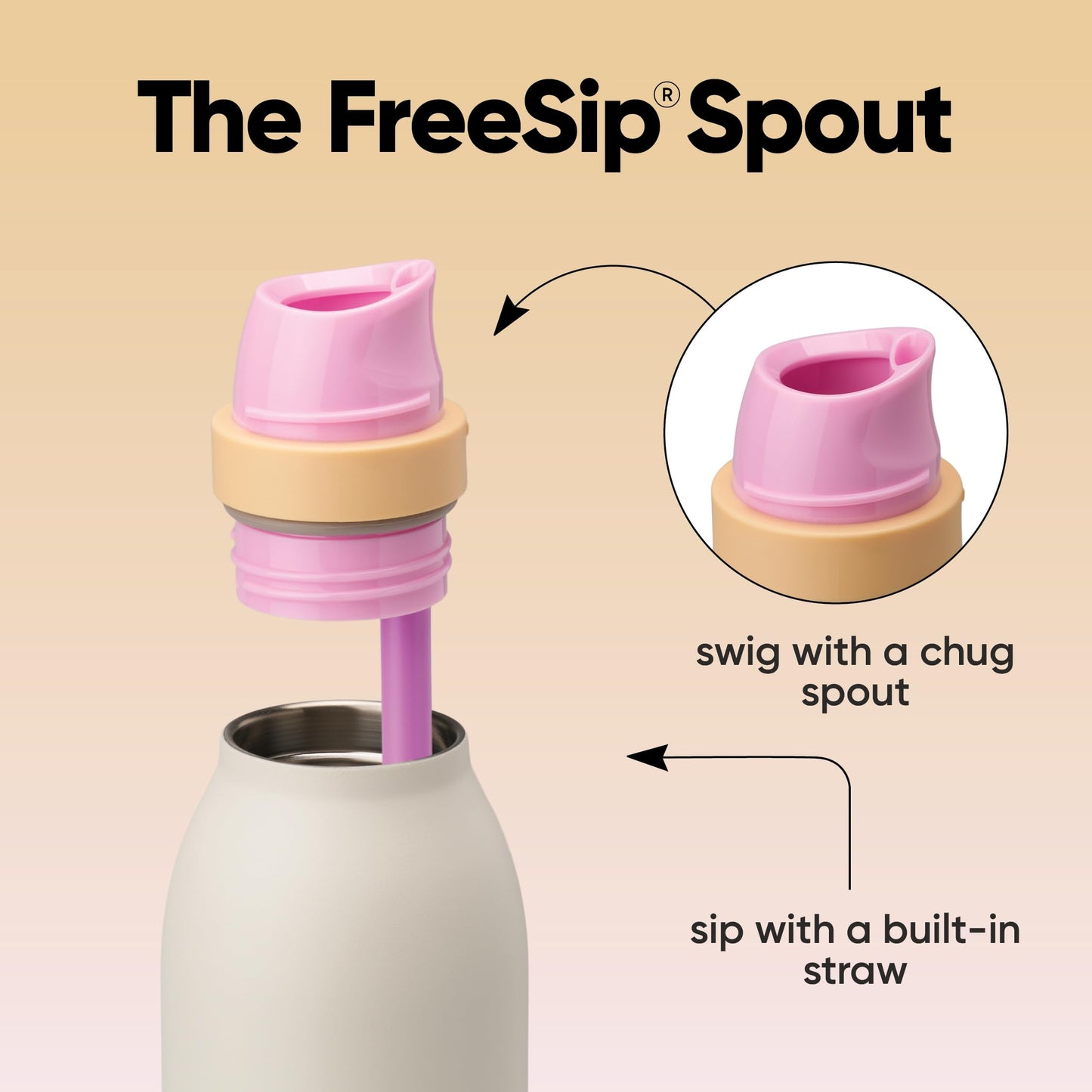 12 oz Halloween Kids Insulated Stainless Steel Water Bottle, 2-in-1 Straw Spout, Leak-Proof, BPA-Free, Cold 24H, Party, School, Travel Gift, Cotton Boo