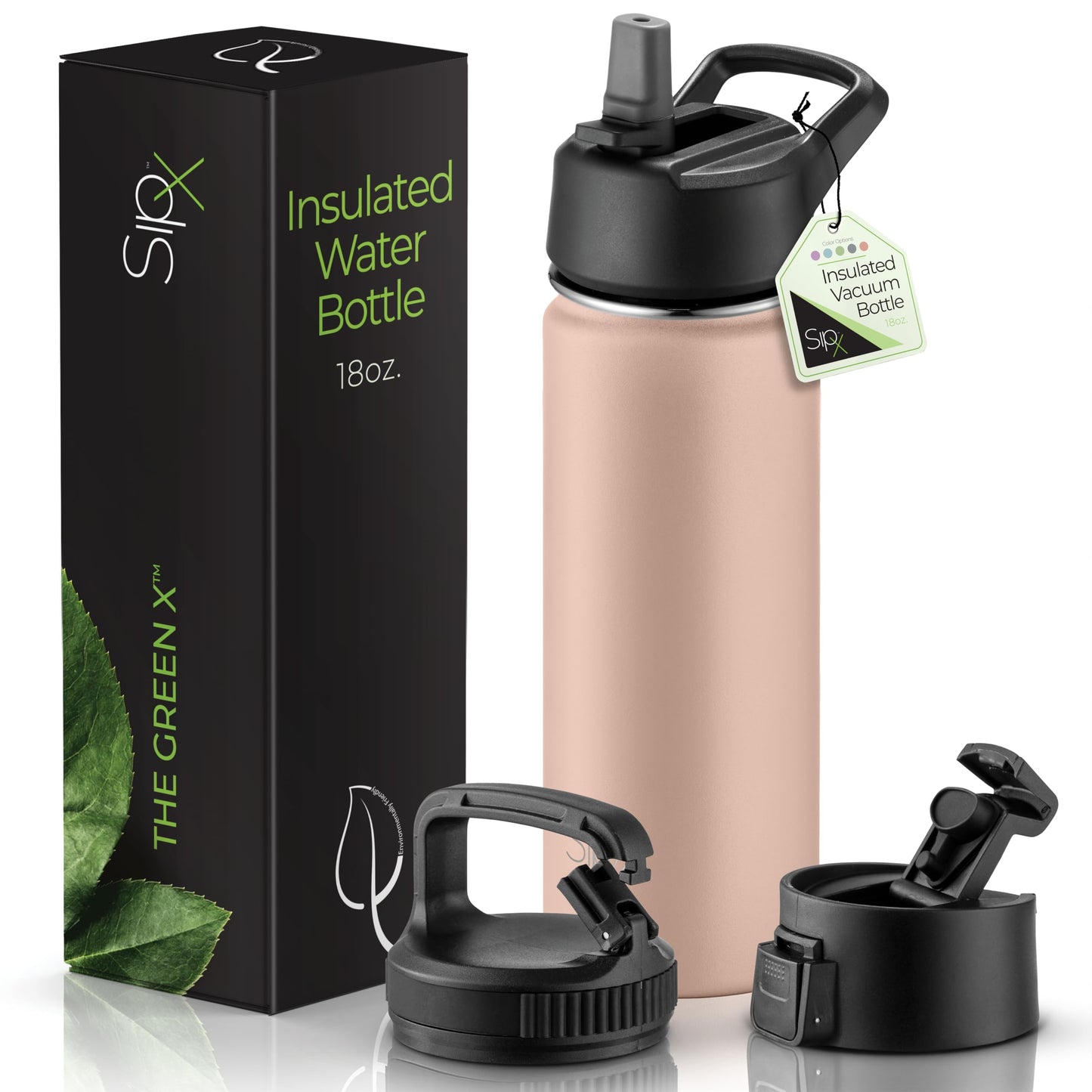 40 oz Triple-Insulated Stainless Steel Water Bottle with 3 Lids, BPA-Free, Keeps Cold 24H, Sustainable Metal for Hiking & Biking