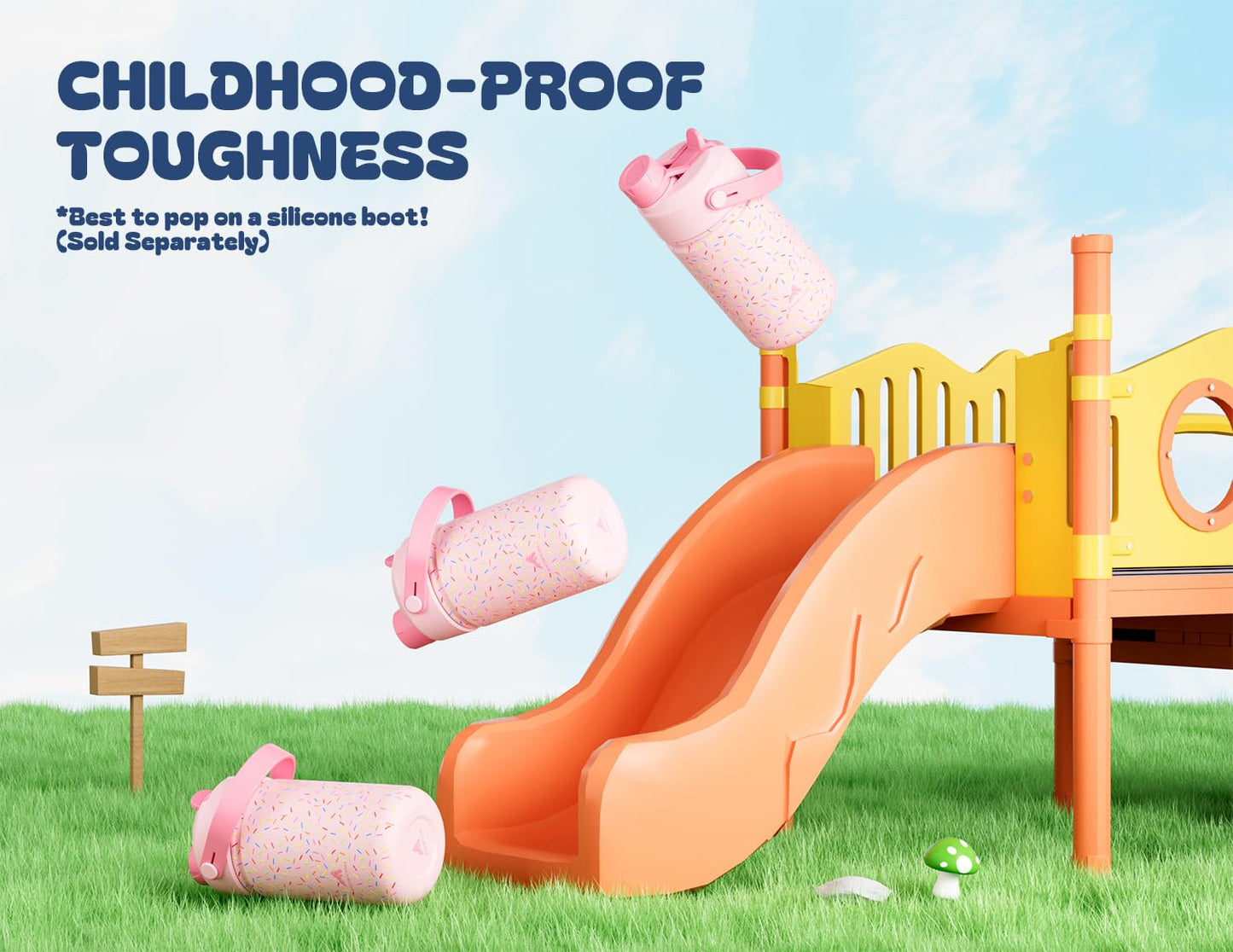 25 oz Clear Tritan Plastic Water Bottle with Straw, BPA-Free Sports Bottle for Travel, Very Very Dark