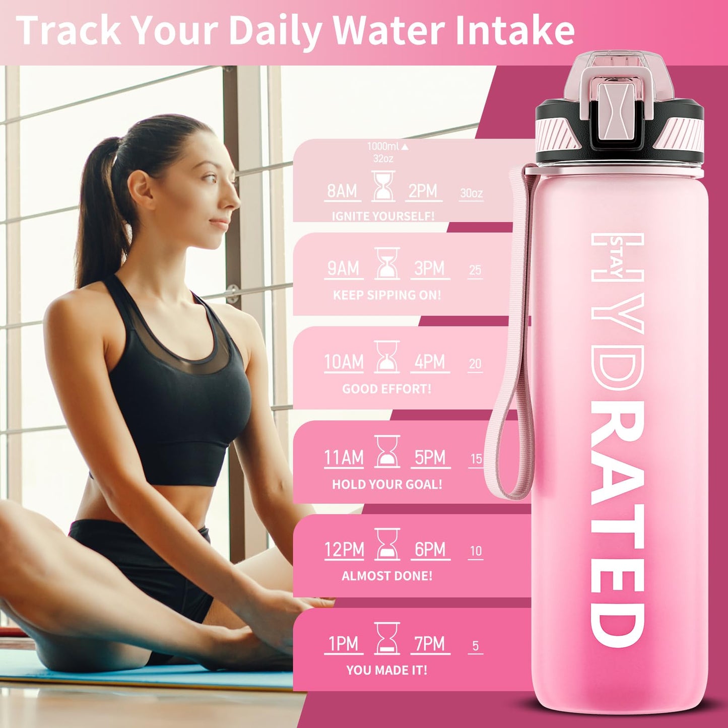 24 oz CamelBak Podium Bike Water Bottle, Easy Squeeze, Fits Most Bike Cages, Black