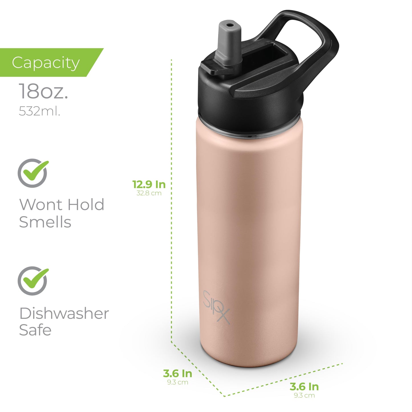 40 oz Triple-Insulated Stainless Steel Water Bottle with 3 Lids, BPA-Free, Keeps Cold 24H, Sustainable Metal for Hiking & Biking