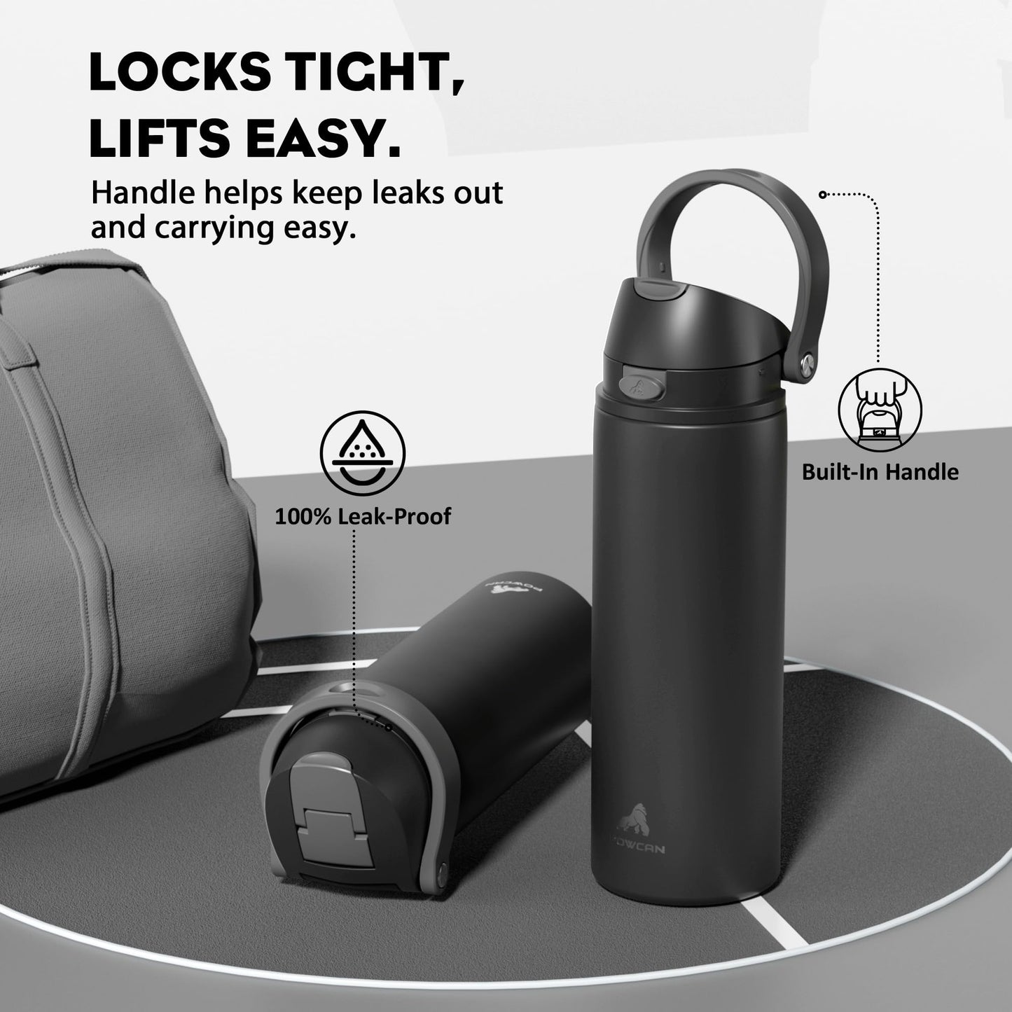 3 Piece 10 oz Nuby No-Spill Grip N’ Sip Cups with Soft Flex Spout, 2 Handles, Clik-It Lock Feature, Neutral