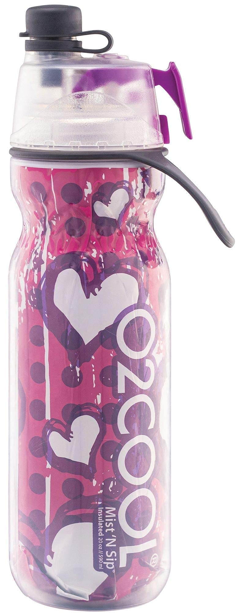 Pogo Plastic Water Bottle with Straw Lid and Carry Handle, Reusable, BPA-Free, Dishwasher Safe, Travel, School, Outdoors, Gym, 32 oz & 40 oz