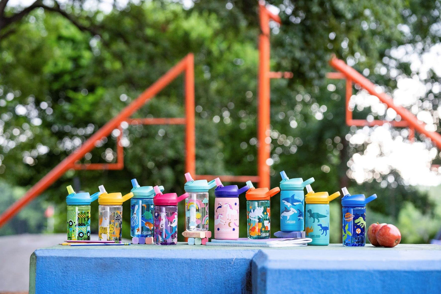 Kids Spill-Proof Water Bottle, Tritan Renew with Bite Valve Straw, Eddy+ Design