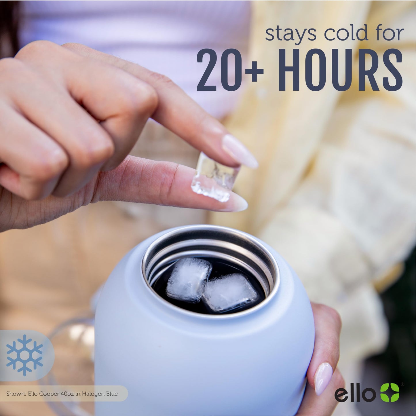 18 oz Ello Cooper Kids Stainless Steel Water Bottle with Straw and Carry Handle, Double Wall Vacuum Insulated, Leak-Proof Locking Lid, BPA-Free, Antigua