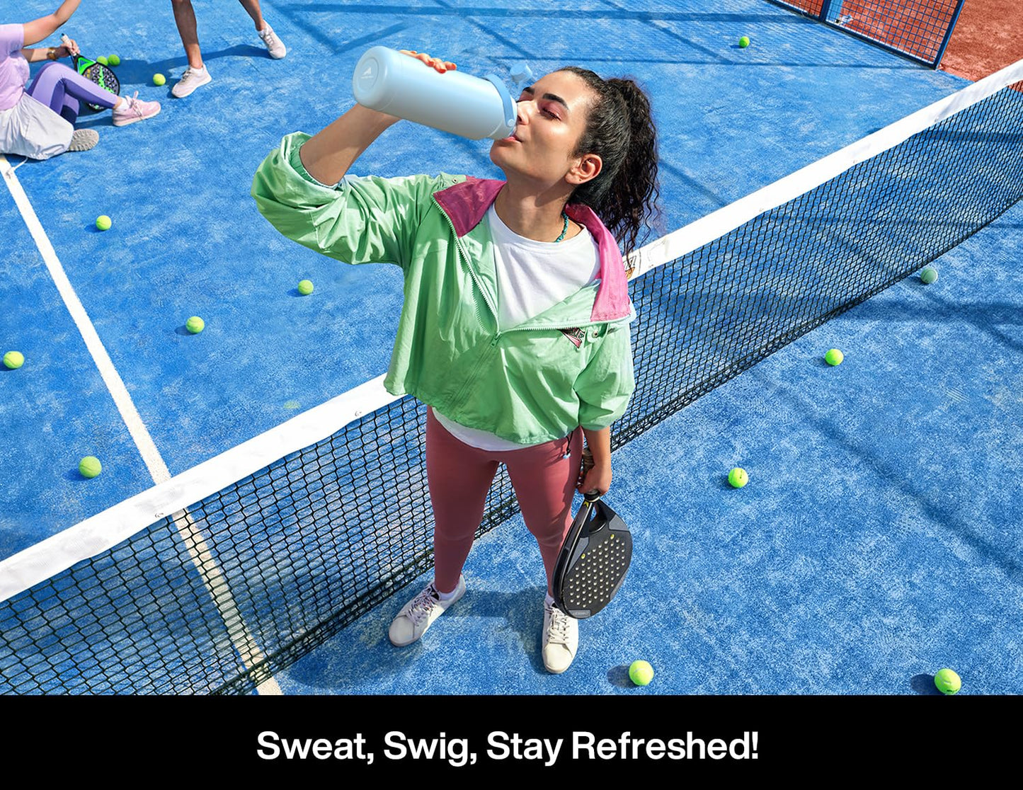 26 oz Insulated Stainless Steel Water Bottle with 2-in-1 Straw and Spout Lid, Leak-Proof, Cold 24H for Sports, Travel, School, Dark Knight