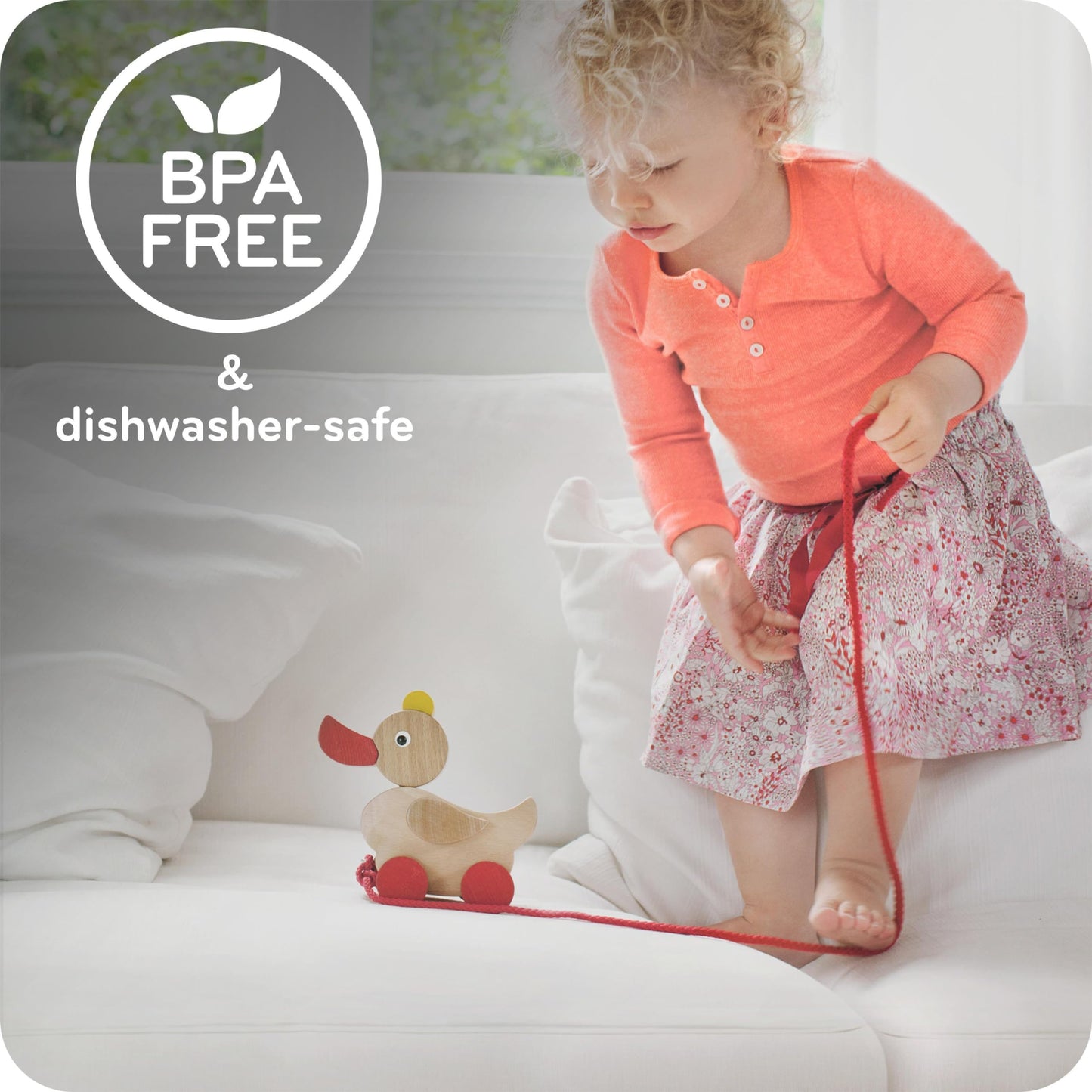 NUK Active Sippy Cup, 10 oz, 2-Pack – Spill-Proof, BPA-Free, Pink, for Babies 8+ Months